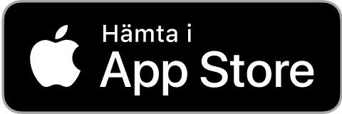 App Store-märke med Apple-logotyp och texten ”Ladda ner i App Store”.